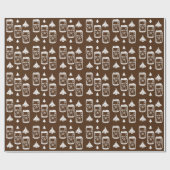 ビール缶クリスマスツリー ラッピングペーパー (フラット)