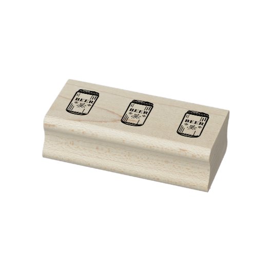 ビール缶トリプル ラバースタンプ (スタンプ)