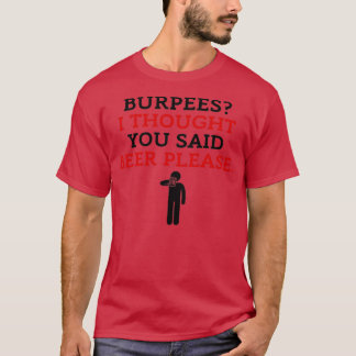 ビール考えを下さい Tシャツ