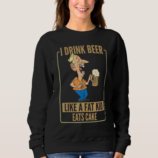 ビール職人ビール醸造所instabeer drinks drin スウェットシャツ (正面)