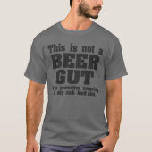 ビール腹じゃないよ プロテクティブカバー 腹筋 笑 Tシャツ (正面)