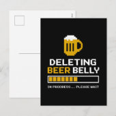 ビール腹の削除お待ちロードバー シーズンポストカード (正面/裏面)