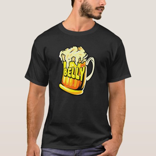 ビール腹 アルコール ビール 飲兵衛 アクセサリー Tシャツ (正面)