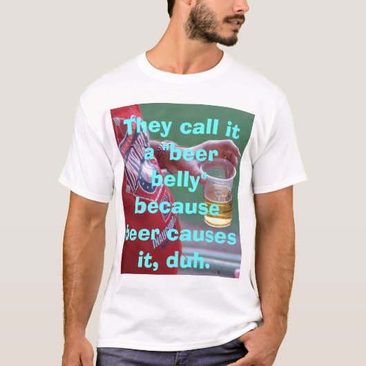 ビール腹 Tシャツ (正面)