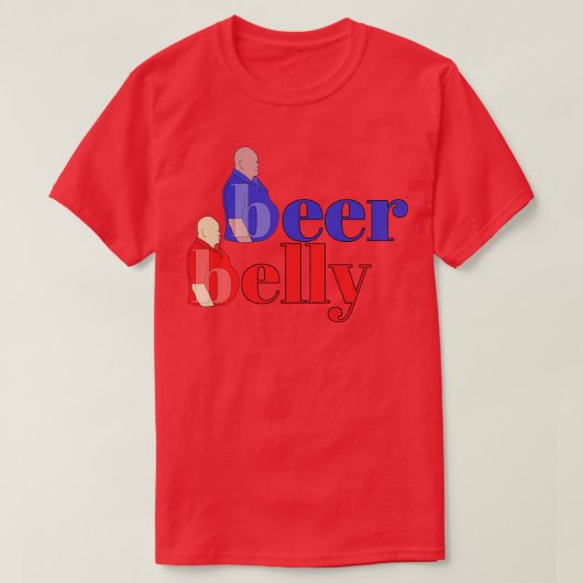 ビール腹 Tシャツ (デザイン正面)