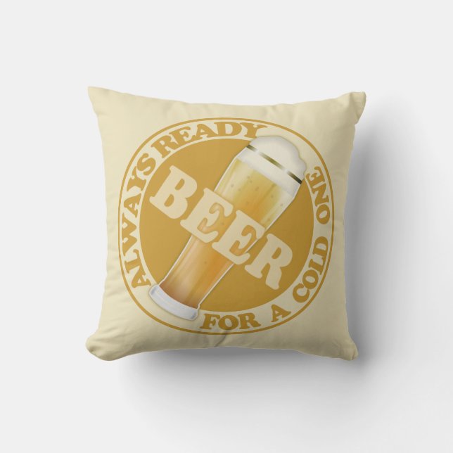 ビール装飾用クッション アウトドアクッション (正面)