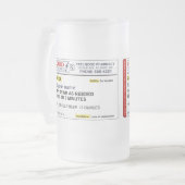 ビール規定(あなたの名前を加えて下さい) フロストグラスビールジョッキ (正面左)