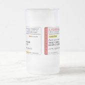 ビール規定(あなたの名前を加えて下さい) フロストグラスビールジョッキ (中央)