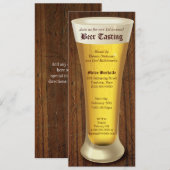 ビール試飲パーティー招待状 招待状 (正面/裏面)