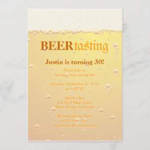 ビール試飲パーティー 招待状