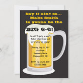 ビール誕生日パーティー招待状 招待状 (正面)