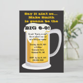 ビール誕生日パーティー招待状 招待状 (スタンド正面)