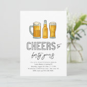 ビール誕生日招待状 |ドリンク誕生日招待状 招待状 (スタンド正面)