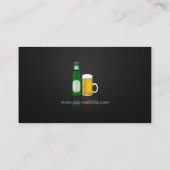 ビール販売 – プロフェッショナルプレミアムブラックメッシュ 名刺 (裏面)