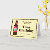 ビール買の誕生日のカードだ カード (黄色い花)