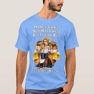 ビール買の飲みおもしろい屋さん Tシャツ