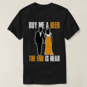 ビール買を飲み終わりがプルオーバーに近い Tシャツ (デザイン正面)