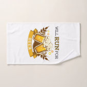 ビール走に対す走る意思のデザイン ハンドタオル (ハンドタオル)