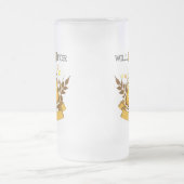 ビール走に対す走る意思のデザイン フロストグラスビールジョッキ (中央)