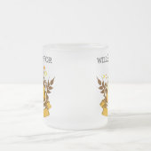 ビール走に対す走る意思のデザイン フロストグラスマグカップ (中央)