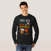 ビール走コンクリートFの男 Tシャツ (正面フル)