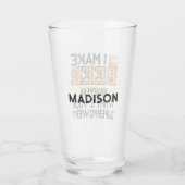 ビール超大国名前をカスタムする タンブラーグラス (裏面)