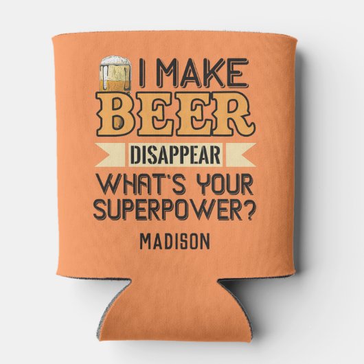 ビール超大国名前をカスタムする 缶クーラー (裏面)