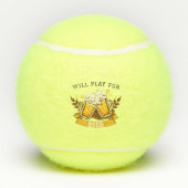 ビール遊の意志 |カスタマイズ可能 テニスボール (裏面)