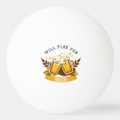 ビール遊の意志 |カスタマイズ可能 卓球ボール (裏面)