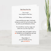 ビール遠くにではない紅茶からおもしろい離れて冗談 シーズンカード (正面)