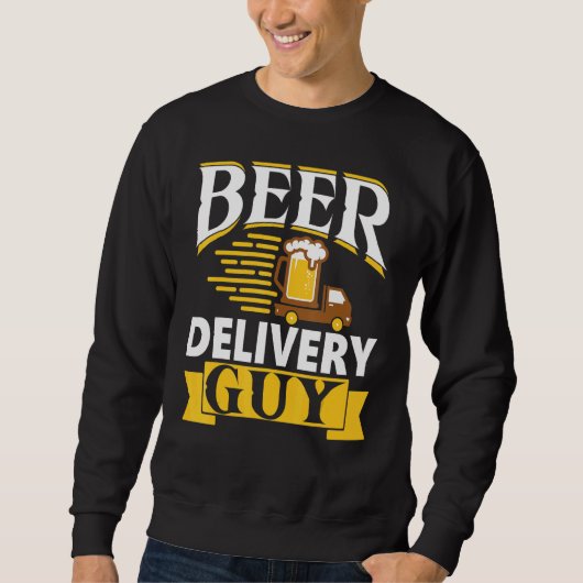 ビール配達人アルコール酒飲料バードリンカー スウェットシャツ (正面)