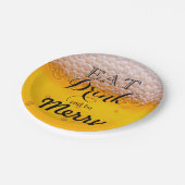 ビール酒食べ飲み飲みメリー ペーパープレート (アングル)