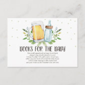 ビール醸造で本を持って来るビールとボトル 素朴 エンクロージャーカード (正面)