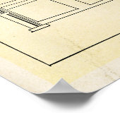 ビール醸造チャート ホームbrew ダイアグラム オールドファッション ポスター (角)