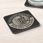 ビール醸造パーソナライズされた名酒造ビッグマグカップ コースター (左側)