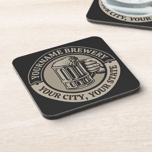 ビール醸造パーソナライズされた名酒造ビッグマグカップ コースター (左側)