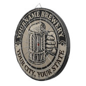 ビール醸造パーソナライズされた名酒造ビッグマグカップ ダーツボード (正面右)