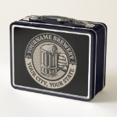 ビール醸造パーソナライズされた名酒造ビッグマグカップ メタルランチボックス (裏面)