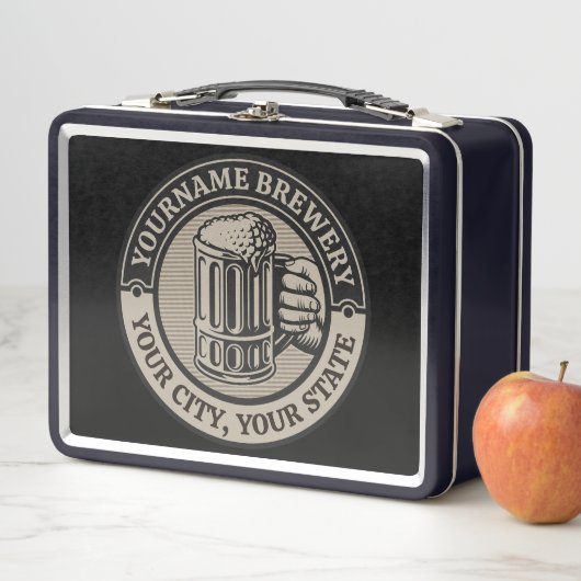 ビール醸造パーソナライズされた名酒造ビッグマグカップ メタルランチボックス (インサイチュ)