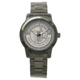 ビール醸造パーソナライズされた名酒造ビッグマグカップ 腕時計