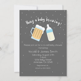 ビール醸造ベビーのマグカップの共同シャワーがある 招待状