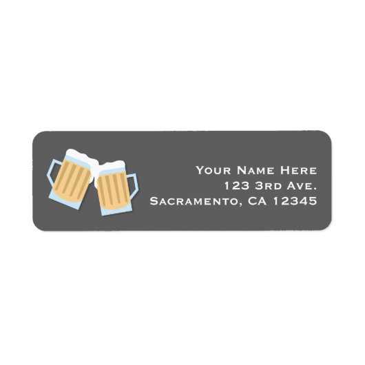 ビール醸造ベビーマグググレーシャワーがある ラベル (正面)