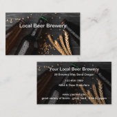 ビール醸造名刺テンプレート光沢紙 名刺 (正面/裏面)