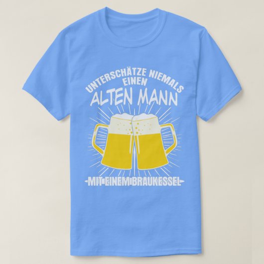 ビール醸造所おもしろいことわざクラシック Tシャツ (デザイン正面)