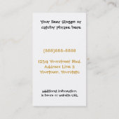 ビール醸造所のためのマグのビールはまたはあなた専有物を醸造します 名刺 (裏面)