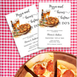 ビール醸造所のカップルのシャワーを行う前に醸造 招待状