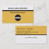 ビール醸造所の名刺 名刺 (正面/裏面)