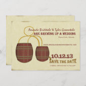 ビール醸造所の日付を保存 セーブザデート (正面/裏面)