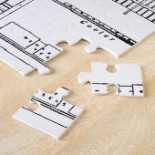 ビール醸造所の青写真 ジグソーパズル (側面)