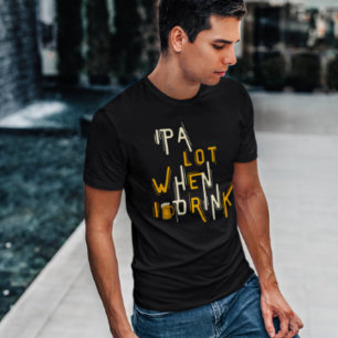 ビール醸造所を飲む時のIPAロおもしろいット Tシャツ